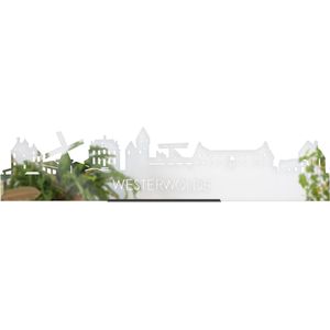 Standing Skyline Westerwolde Spiegel - 40 cm - Woon decoratie om neer te zetten en om op te hangen - Meer steden beschikbaar - Cadeau voor hem - Cadeau voor haar - Jubileum - Verjaardag - Housewarming - Aandenken aan stad - WoodWideCities