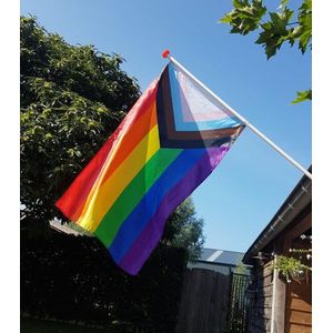 Progress Pride vlag 90x150 - Pride vlag - Progress Pride flag - Pride flag