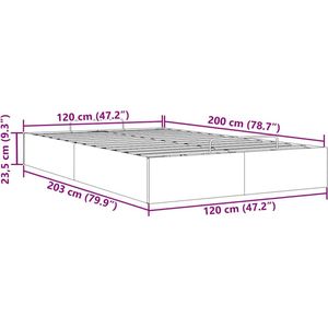 vidaXL - Bedframe - zonder - matras - 120x200 - cm - fluweel - roze