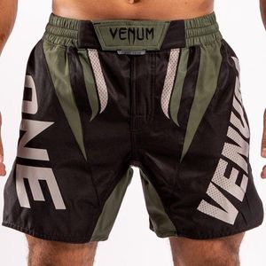 Venum ONE FC Impact Fight Shorts Zwart Khaki