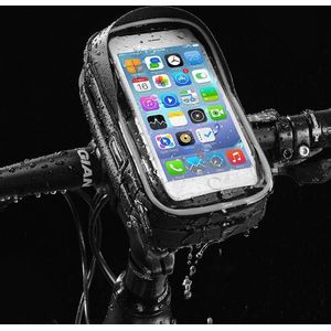 ROCKBROS Telefoonhouder fiets - Telefoonhouder fiets waterdicht - fietshouder voor smartphones - Stuurtas fiets - Waterdicht
