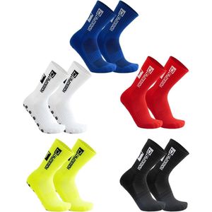 Grip voetbalsokken met siliconen stippen - 5 stuks - EU39-46 - Uniseks - Voor voetbal en trekking