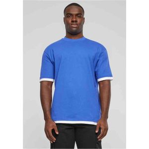 DEF - Visible Layer Heren T-shirt - XL - Blauw/Wit