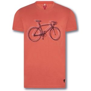 Le Patron Velo de Course Casual T-Shirt Roze-XXL