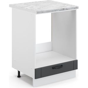 Vicco Fame-Line Keuken Ovenombouwkast – 60 cm , WB Marmer Antraciet landhuis , WB Marmer