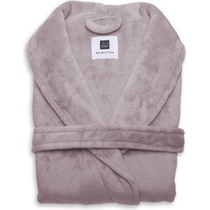 ZoHome Cara Badjas Lang - Fleece - Maat M - Pale Pink