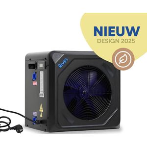 LIVIN' Zwembad Warmtepomp 3KW - Zwembad verwarming - Pool Heater - Warmtepomp Zwembad - Zwembad Heater - Vermogen van 3KW - Licht Gewicht - Plug & Play - Makkelijk te installeren - Inclusief Koppelstukken - Geschikt voor Bestway en Intex - Zwart