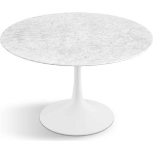 Flute Eettafel Wit Marmer Rond