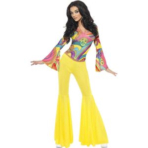 Hippiekostuum uit de jaren 70 voor dames - Verkleedkleding - Medium