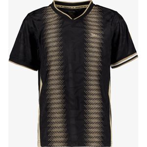 Dutchy Dry kinder voetbal T-shirt zwart beige - Maat 164