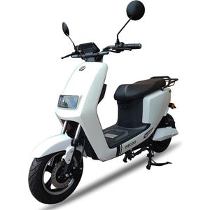 ESCOO Cida Wit - Elektrische scooter/brommer - 25-45km/h - 650W Motor - Uitneembare Lithium Accu