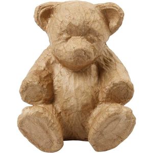 Teddybeer, h: 18 cm, l: 15 cm, 1stuk