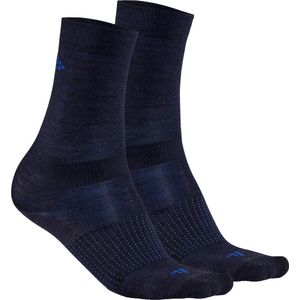 Craft Wintersportsokken - Maat 37-39 - Unisex - zwart/blauw