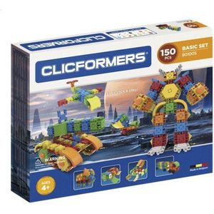 Clicformers Bouwblokken - Basic 150 Pcs Bouwset - Constructiespeelgoed