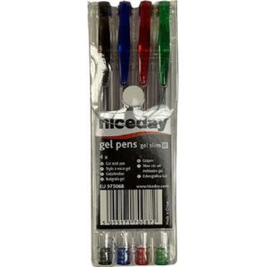 Niceday Gelpennen 4 x - Gel Stick Pen