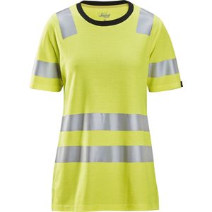 Snickers 2537 High-Vis Klasse 2 Dames T-Shirt - High Vis Geel