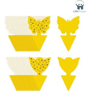 LifeStages - Rouwvliegjes Plakstrips - Schimmelmuggen - Gele Tafels - Insectenval Voor Kamerplanten - Ongediertebestrijding