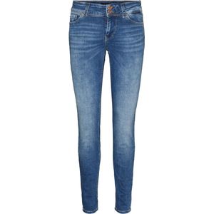 Vero Moda Jeans Vmlux Mr Slim Two Button Jeans Ri31 10283845 Medium Blue Denim Dames Maat - W30 X L32