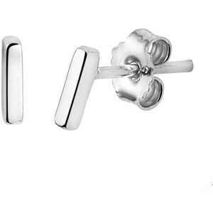 TFT Oorknoppen Balkje Zilver Gerhodineerd Glanzend 5.5 mm x 1.5 mm