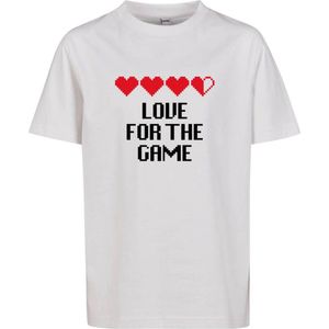 Mister Tee - Love for The Game Kinder T-shirt - Kids 122/128 - Wit