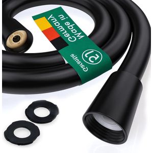 Doucheslang 160 cm met bescherming tegen verdraaiing - flexibel en knikbestendig - Hoffmann Blackline - Made in Germany replacement shower hose
