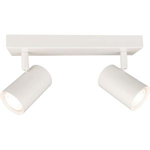 Ledvion - LED Plafondspot - Wit 2-lichts - Dimbaar - 5W - 4000K - GU10 - IP20