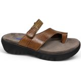 Wolky Slippers Collins cognac leer