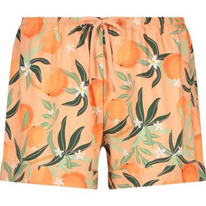 Hunkemöller Dames Nachtmode Pyjama shorts - Oranje - maat XL