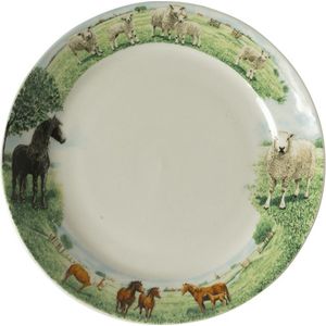 Wiebe van der Zee Bord 18 cm Paard/Schaap