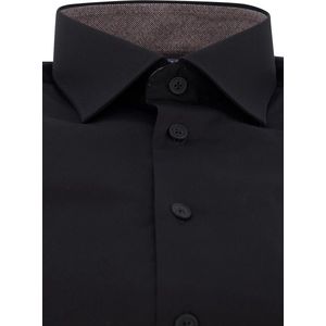 Ledub business overhemd zwart