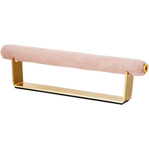 Ringen display - Roze Suedine - Zacht - Houder - Goud