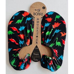 Bonas Antislip Zool Waterschoen | Zwemschoenen | Zwemslof | Gymschoen voor Kinderen Maat 24-26 Dinosaur