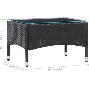 Stijlvolle Salontafel van Poly Rattan - Multifunctionele Woonkamertafel