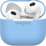 KeyBudz Hoesje schokbestendig Geschikt voor AirPods 3 (2021) - KeyBudz Elevate Series case - lichtblauw