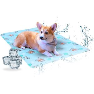 PetsPleasure - Koelmat voor honden en katten - Koeling mat voor huisdieren - 30x40 cm - Blauw