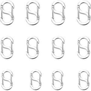 Dubbele openings-verkorter-sluiting - 12 stuks - roestvrij staal - sieraden maken - DIY - armbanden halskettingen