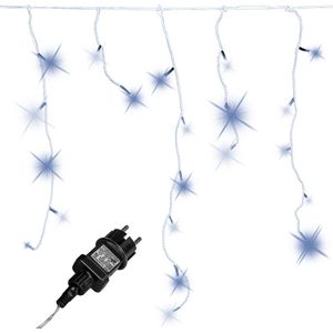 Lichtgordijn - Ijspegelverlichting - Kerstverlichting Gordijn - LED Gordijn - Kerstverlichting - Kerstversiering - Lichtsnoer - Regenlichtketting - Voor Binnen en Buiten - Met afstandsbediening - 10 m - Koud wit