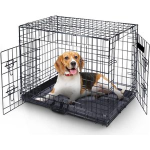 Autobench Voor Hond - Hondenbench - Transportbox - Reisbench - Zwart