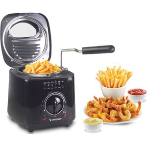 Beper Friteuse - Frituurpan - 1L - Zwart