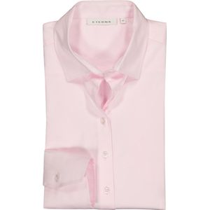 ETERNA dames blouse modern classic - stretch satijnbinding - roze - Maat: 36