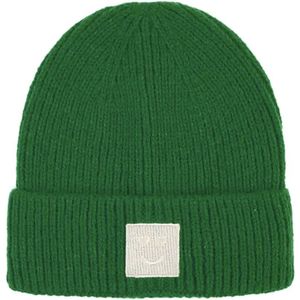 Muts - Unisex - Beanie - Groen - Smiley