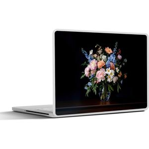 Laptop sticker - 13.3 inch - Pastel - Bloemen - Glazen - Vaas - 31x22,5cm - Laptopstickers - Laptop skin - Cover