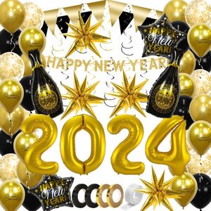 Happy New Year 2024 Versiering Oud En Nieuw Versiering Nieuw Jaar Feest Artikelen 2024 Versiering Decoratie Goud - 72st.