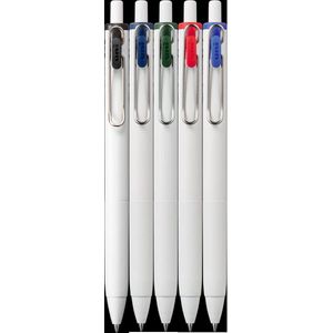 Uni-Ball One - gelpennen - klassieke kleuren - medium 0,7 mm - set van 5
