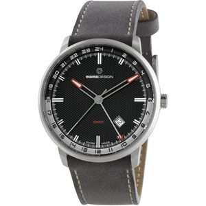 Momodesign essenziale gmt MD6005SS-12 Mannen Quartz horloge