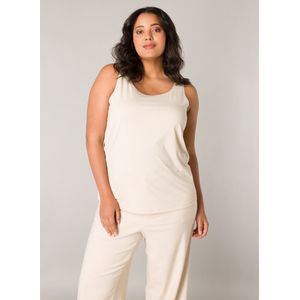 BASE LEVEL CURVY Yanne Tops - Light Beige - maat 5(58/60)