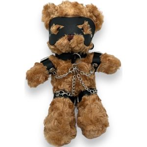 Erotische Bondage Teddy Bear Knuffel In Chain Bruin