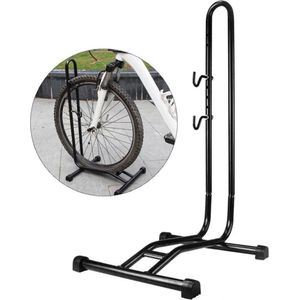 Decopatent® Fietsrek om Fiets Horizontaal te stallen - Fietsstaander Standaard - Fietsrek voor 1 Fiets - Voor Racefiets MTB E-bike