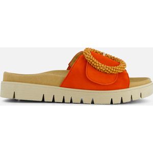 Gabor Sandalen oranje Suede - Dames - Maat 40