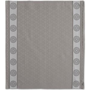 DDDDD - Lace - 6x Theedoek - Set van 6 - Katoen - Print - 60x65 cm - Grijs